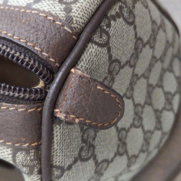 Authentic Vintage Gucci GG Monogram Supreme Sherry Web Ophidia Boston Doctor Bag - Picture 11 of 11